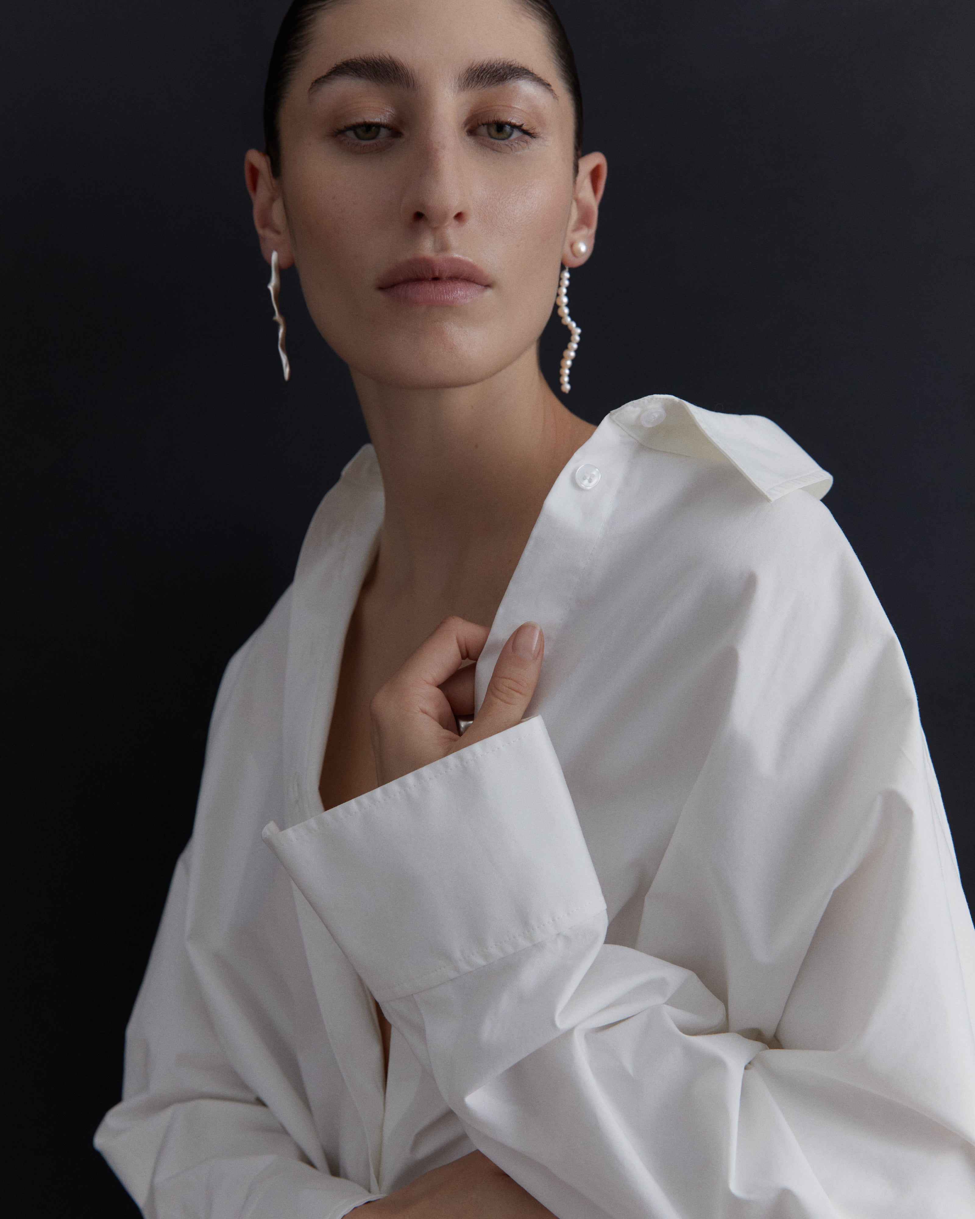 TRAMA EARRINGS SILVER