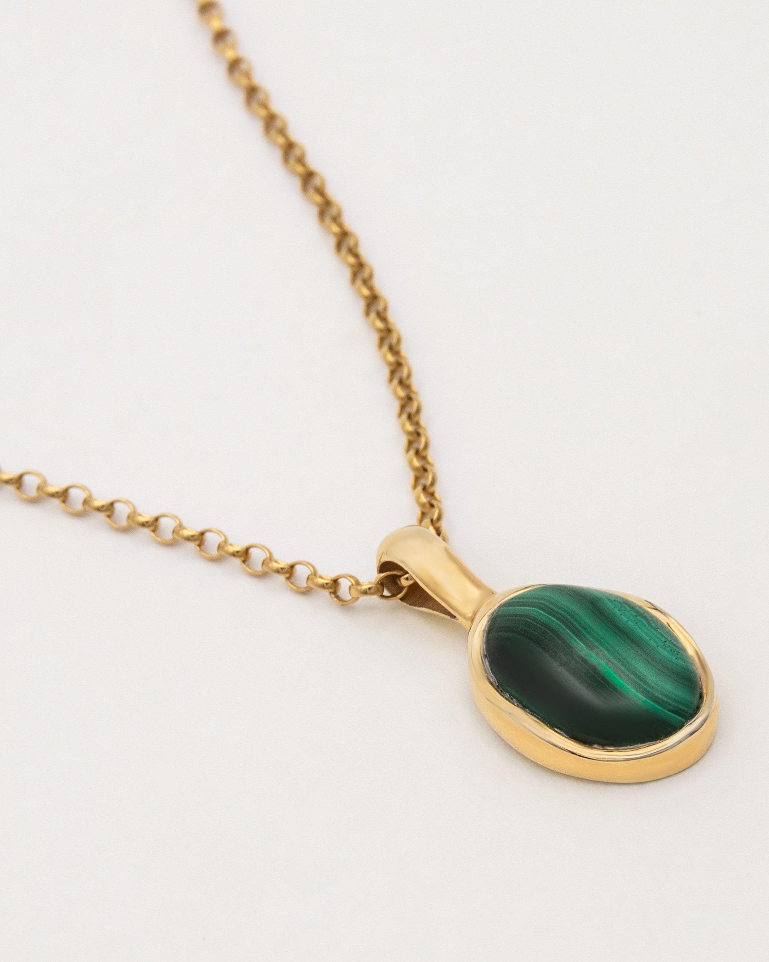 Figura necklace malachite - Carolina de Barros