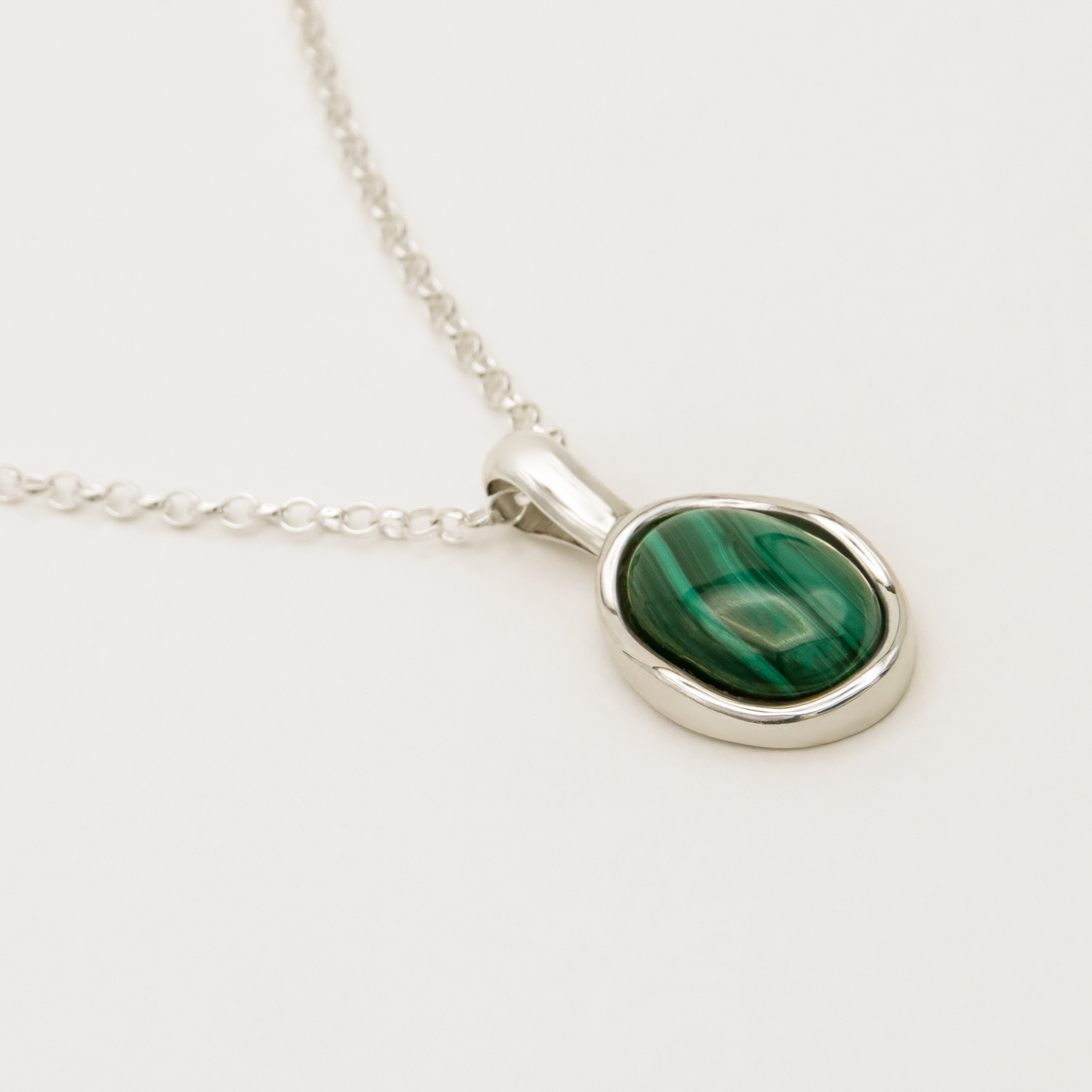 Figura necklace malachite - Carolina de Barros