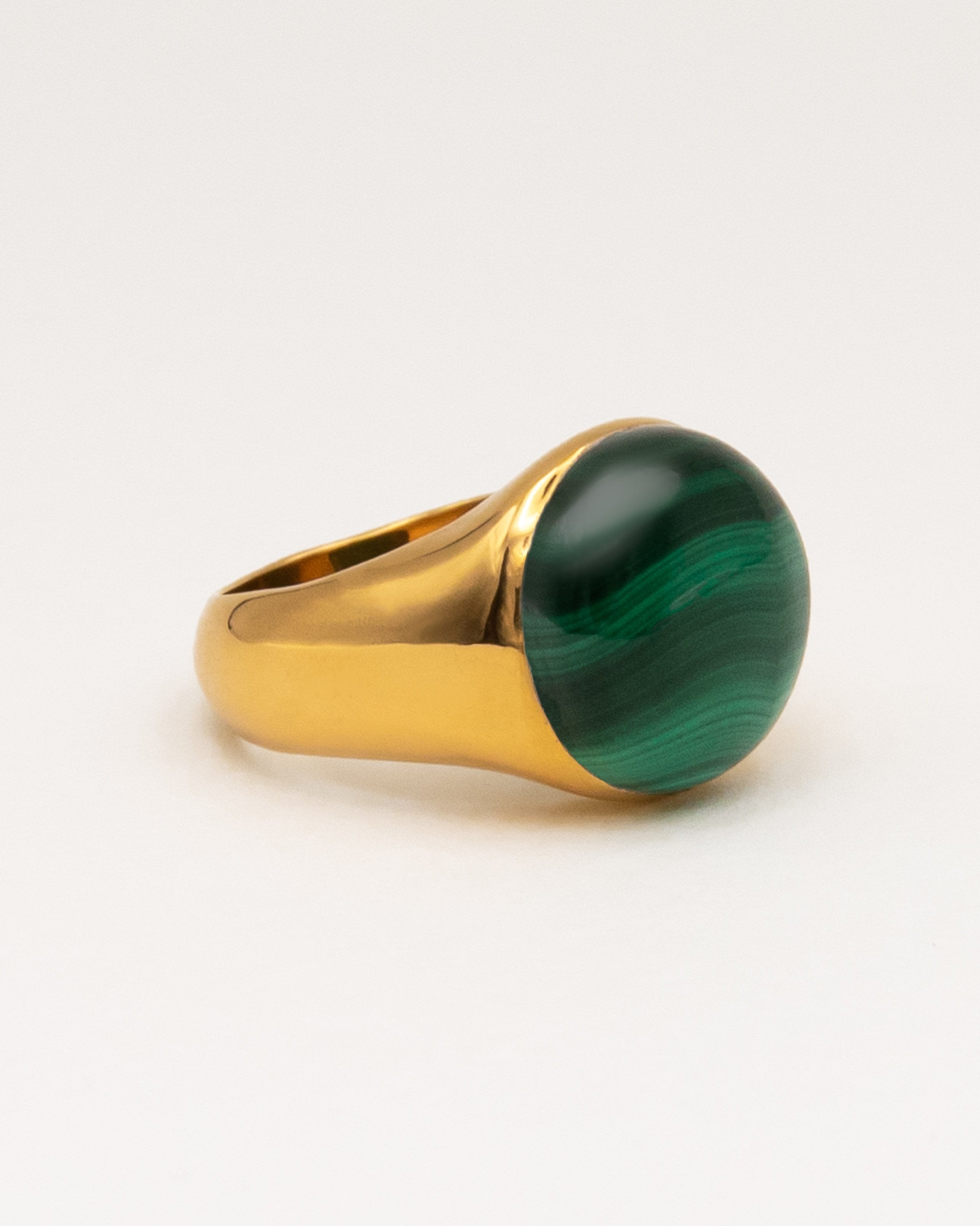 Figura ring malachite - Carolina de Barros