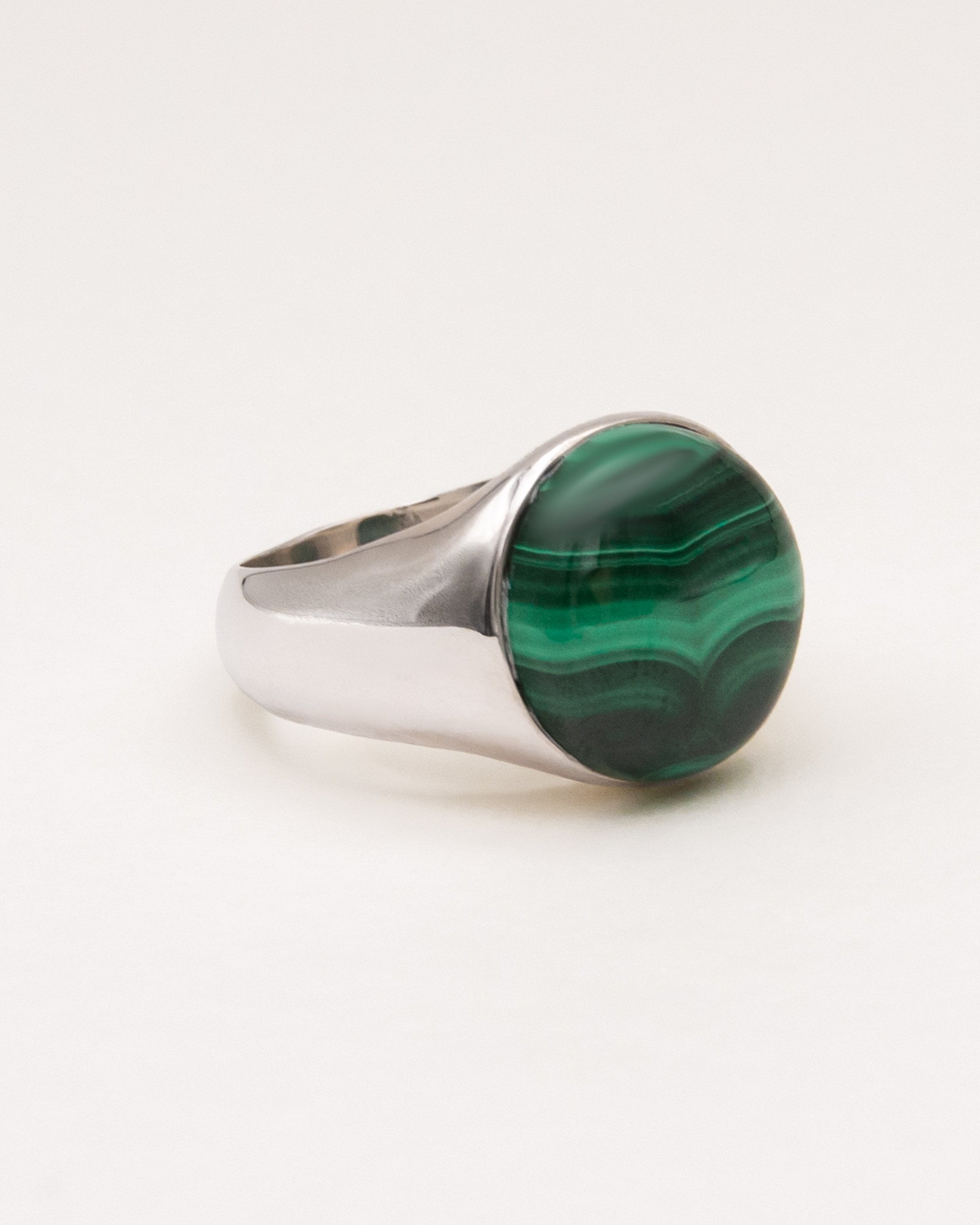 Figura ring malachite - Carolina de Barros