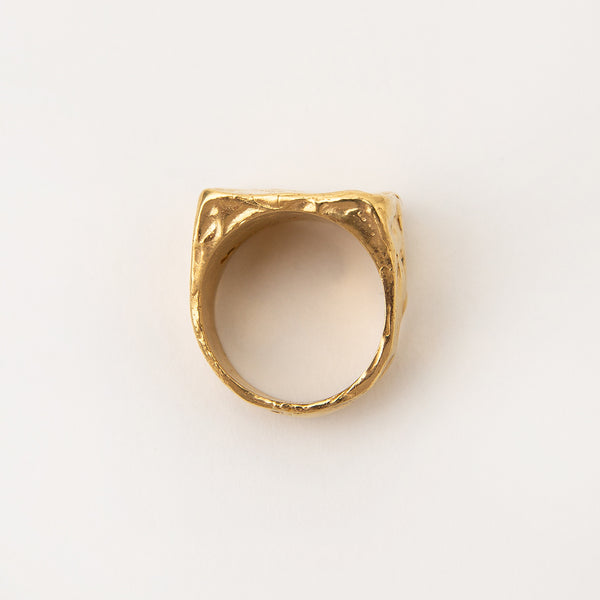 Carolina de Barros Jewellery Areia Rectangular Signet ring